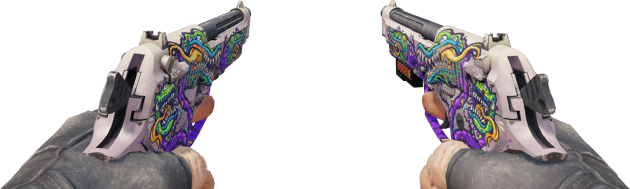 Preview image 3 of StatTrak™ Dual Berettas | Flora Carnivora (ผ่านการทดสอบภาคสนาม)