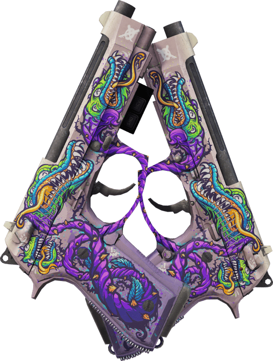 Preview image 2 of StatTrak™ Dual Berettas | Flore carnivore (Très peu usée)