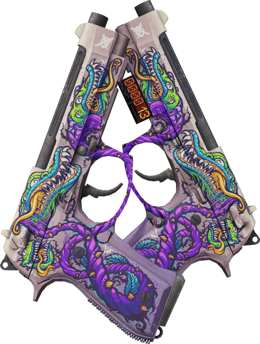 Preview image 1 of StatTrak™ Dual Berettas | Flore carnivore (Très peu usée)