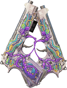 Preview image 2 of StatTrak™ Dual Berettas | Flora Carnivora (WW - Khá mòn)