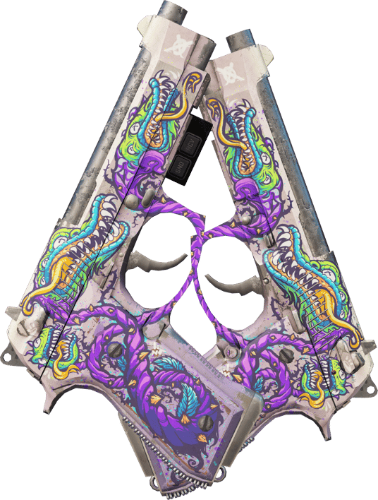 Preview image 2 of StatTrak™ Dual Berettas | Flore carnivore (Usée)