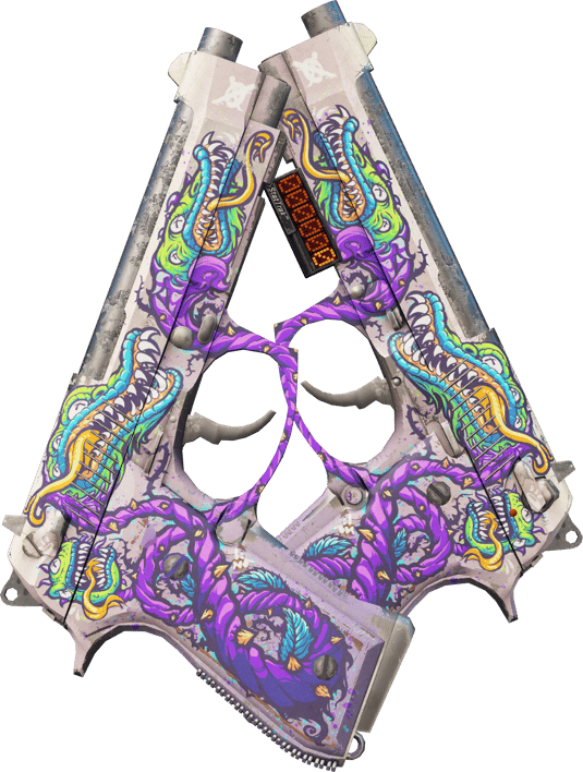 Preview image 1 of StatTrak™ Dual Berettas | Flore carnivore (Usée)