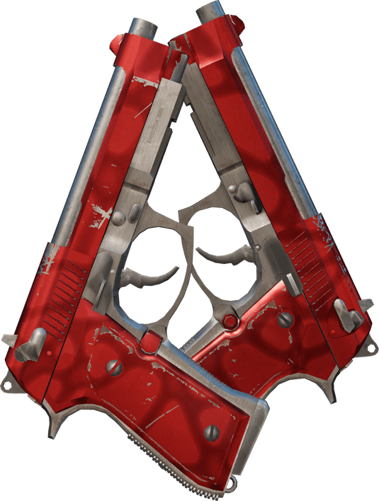 Preview image 1 of Dual Berettas StatTrak™ | Hemoglobin (Testado no Terreno)