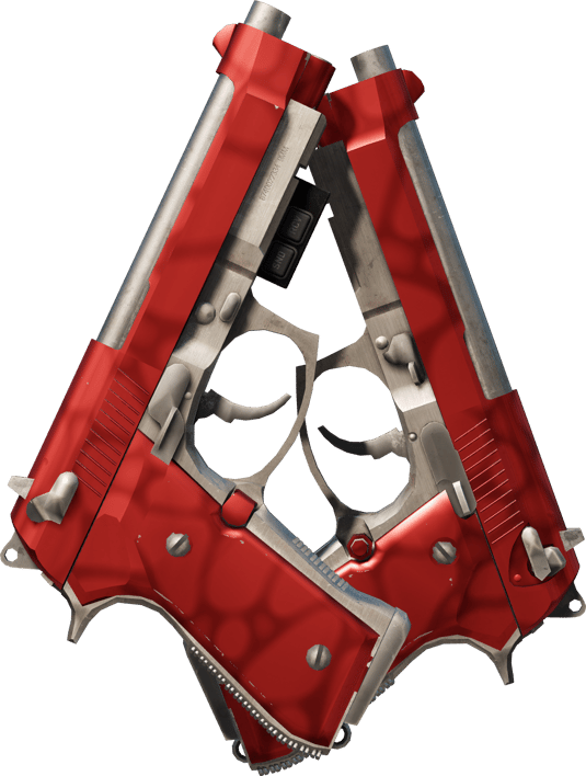 Preview image 2 of Dual Berettas StatTrak™ | Hemoglobin (Com Pouco Uso)