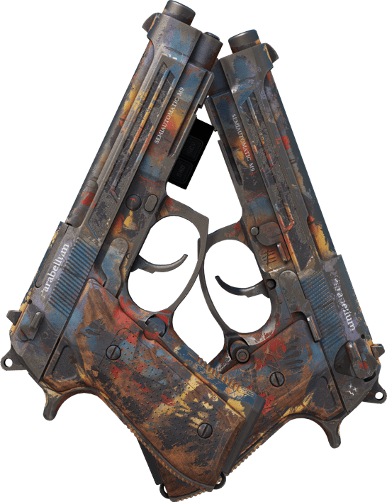 Preview image 2 of StatTrak™ Dual Berettas | Planque (Marquée par les combats)