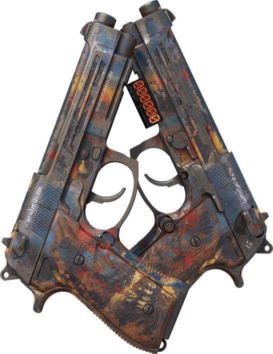 Preview image 1 of StatTrak™ Dual Berettas | Planque (Marquée par les combats)
