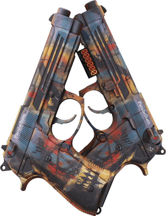 Preview image 1 of StatTrak™ Dual Berettas | Planque (Neuve)