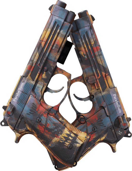 Preview image 2 of StatTrak™ Dual Berettas | Planque (Très peu usée)