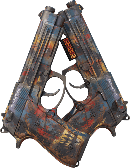 Preview image 1 of StatTrak™ Dual Berettas | Planque (Usée)