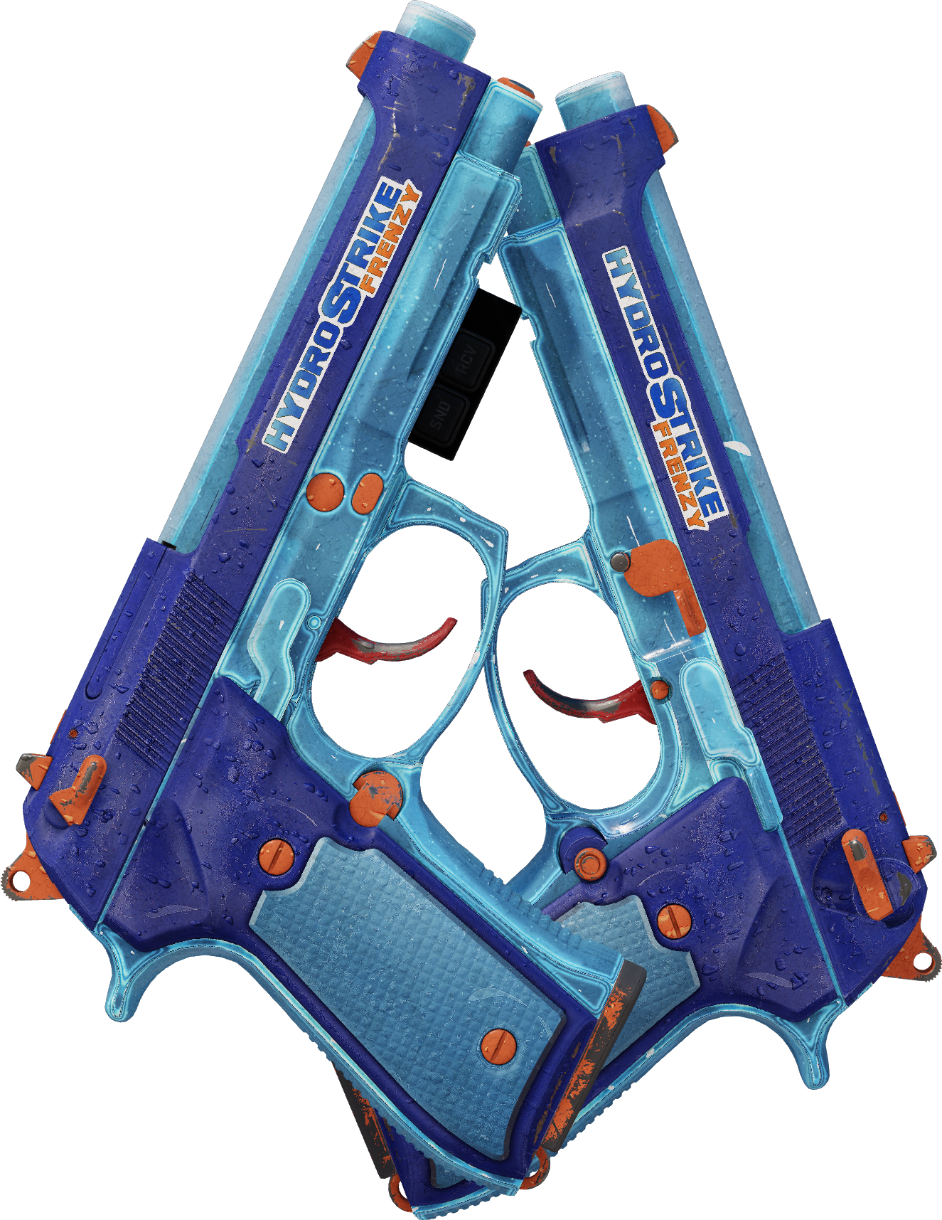 Preview image 2 of StatTrak™ Dual Berettas | Hydro Strike (Marquée par les combats)