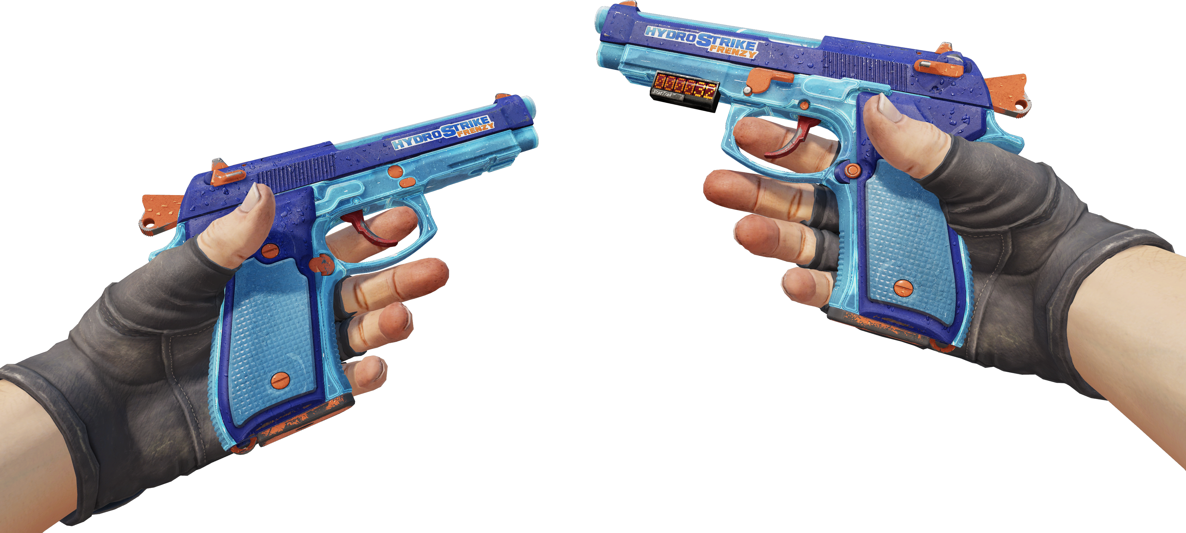 Preview image 3 of StatTrak™ Dual Berettas | Hydro Strike (Marquée par les combats)