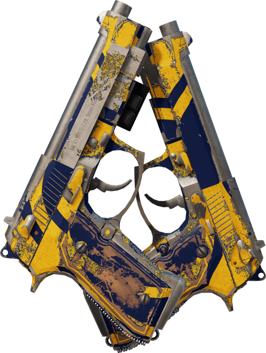 Preview image 2 of StatTrak™ Dual Berettas | 碼頭 (戰痕累累)