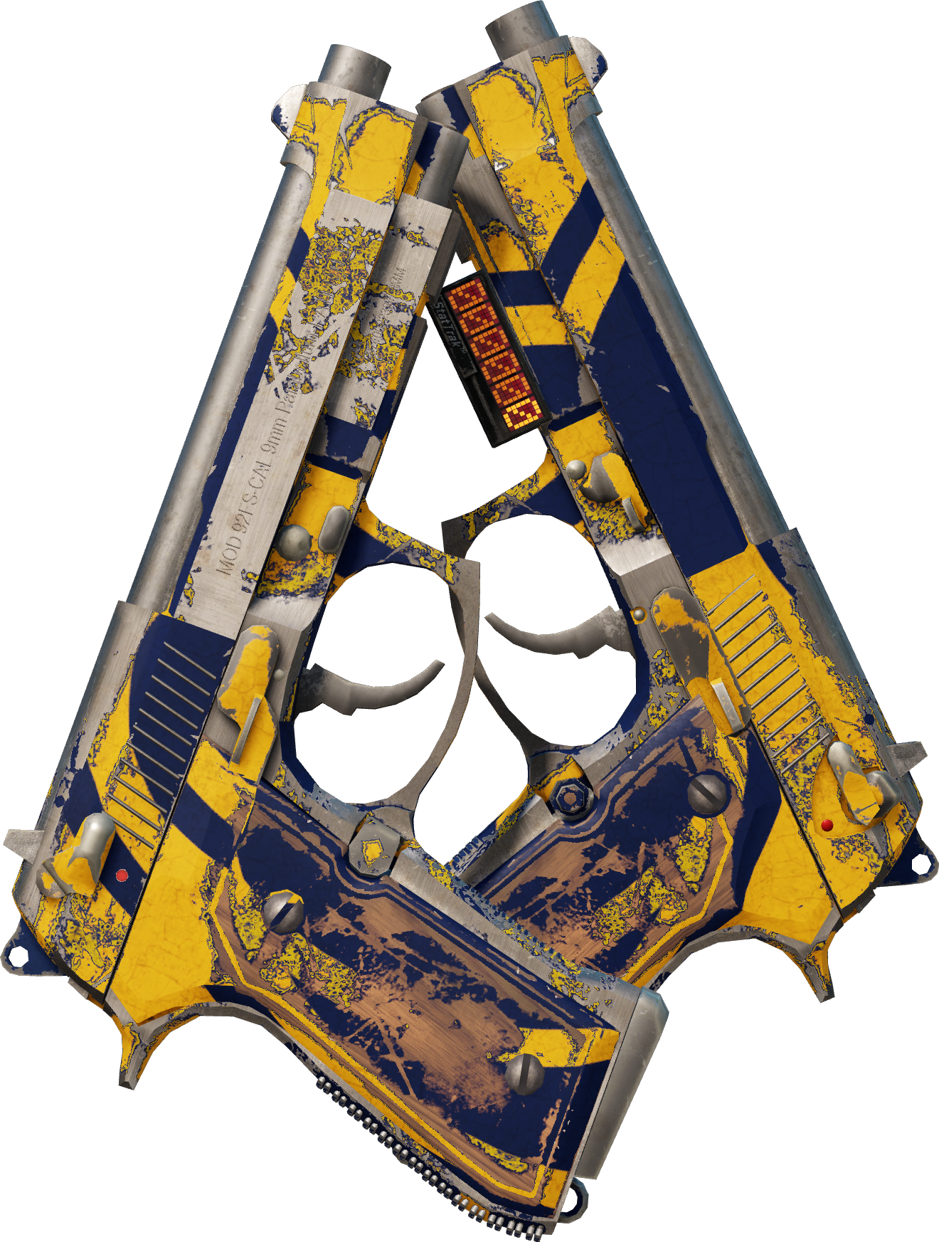 Preview image 1 of StatTrak™ Dual Berettas | Marina (Marquée par les combats)