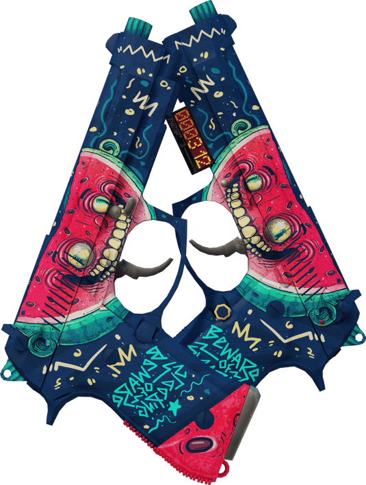 Preview image 1 of StatTrak™ Dual Berettas | Melondrama (Görevde Kullanılmış)