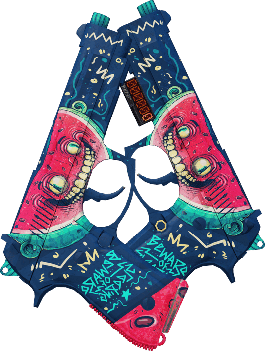 Preview image 1 of StatTrak™ Dual Berettas | 멜론드라마 (거의 깨끗한)