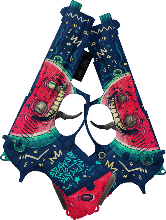 Preview image 2 of StatTrak™ Dual Berettas | Szajbuzy (mocne zużycie)