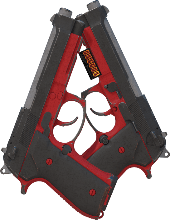 Preview image 1 of StatTrak™ Dual Berettas | Panther (Com Muito Uso)