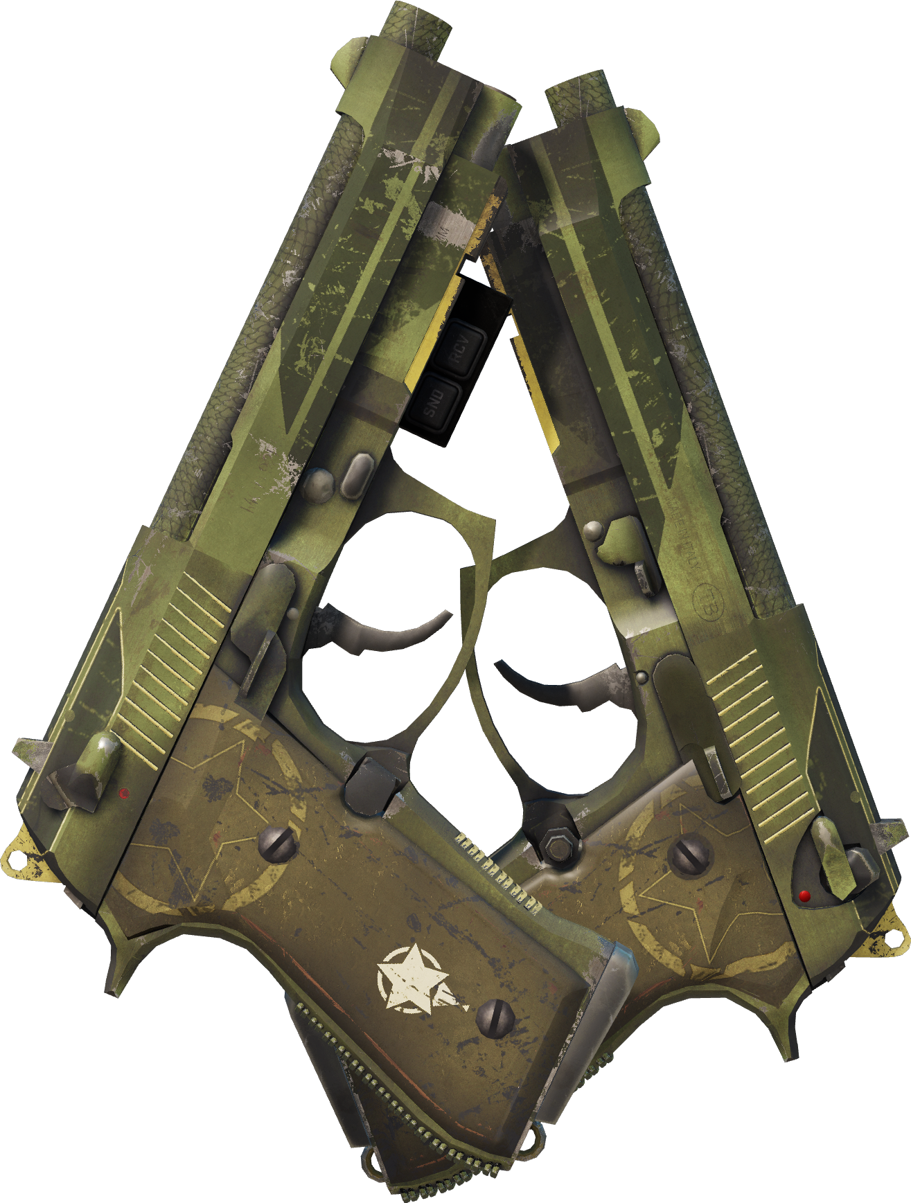 Preview image 2 of StatTrak™ Dual Berettas | Châtiment (Testée sur le terrain)