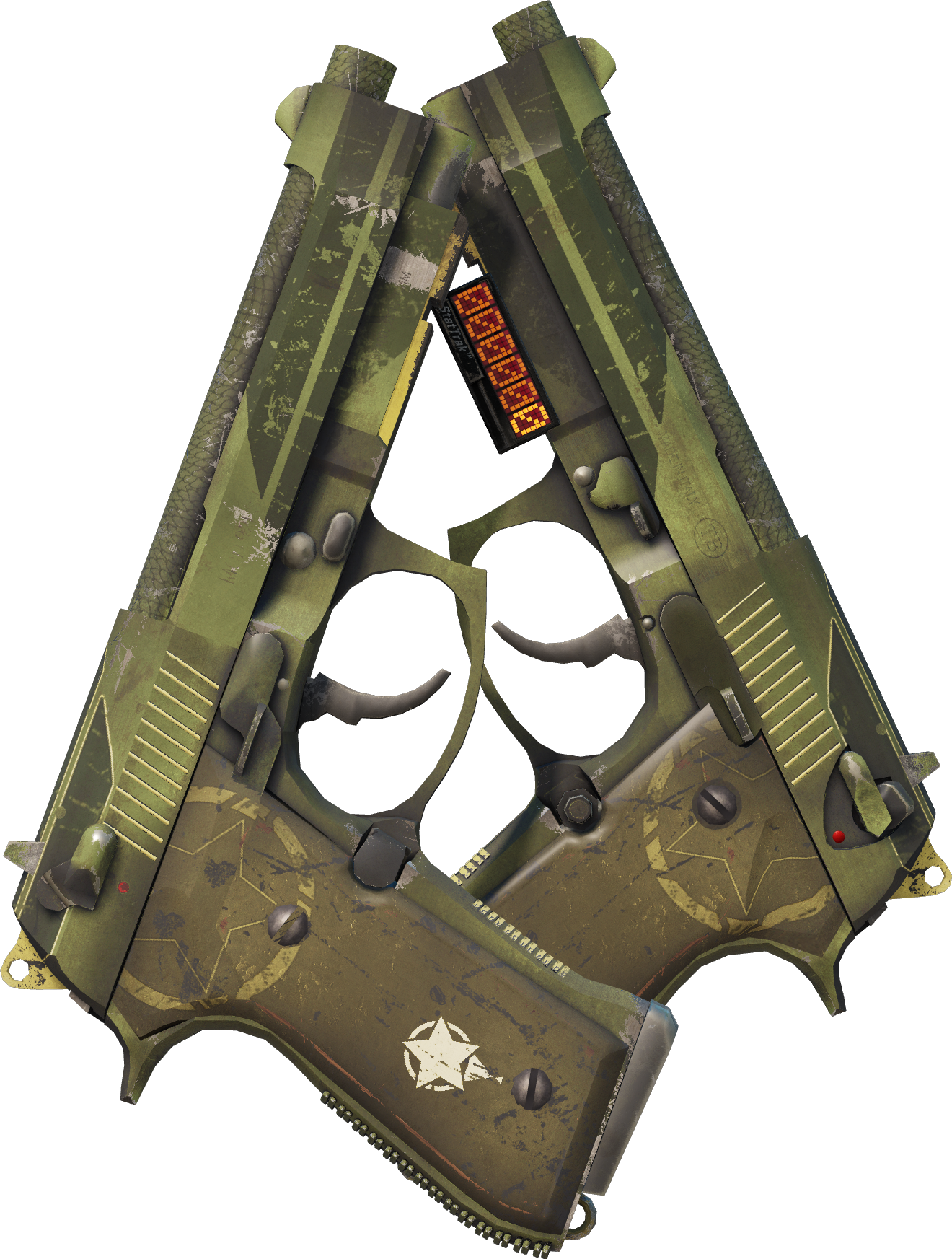 Preview image 1 of StatTrak™ Dual Berettas | Châtiment (Testée sur le terrain)