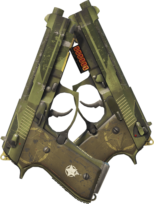 Preview image 1 of StatTrak™ Dual Berettas | 报应 (久经沙场)