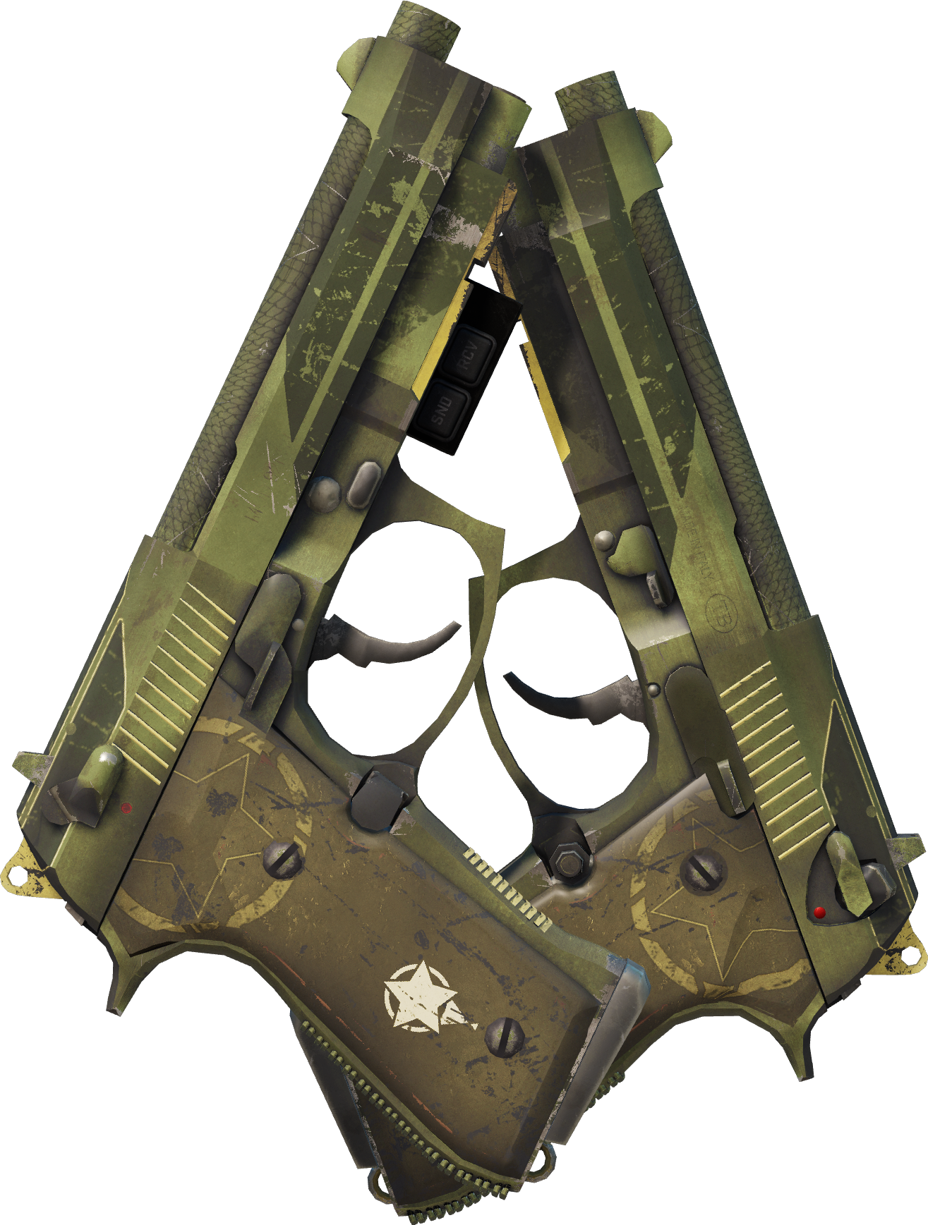 Preview image 2 of StatTrak™ Dual Berettas | Châtiment (Très peu usée)