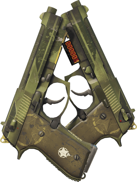 Preview image 1 of StatTrak™ Dual Berettas | Retribution (Com Pouco Uso)