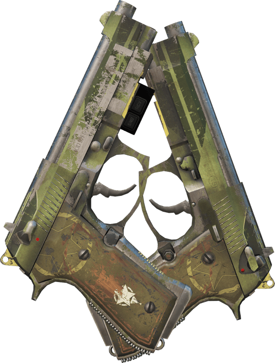 Preview image 2 of StatTrak™ Dual Berettas | Retribution (มีรอยถลอกอย่างมาก)