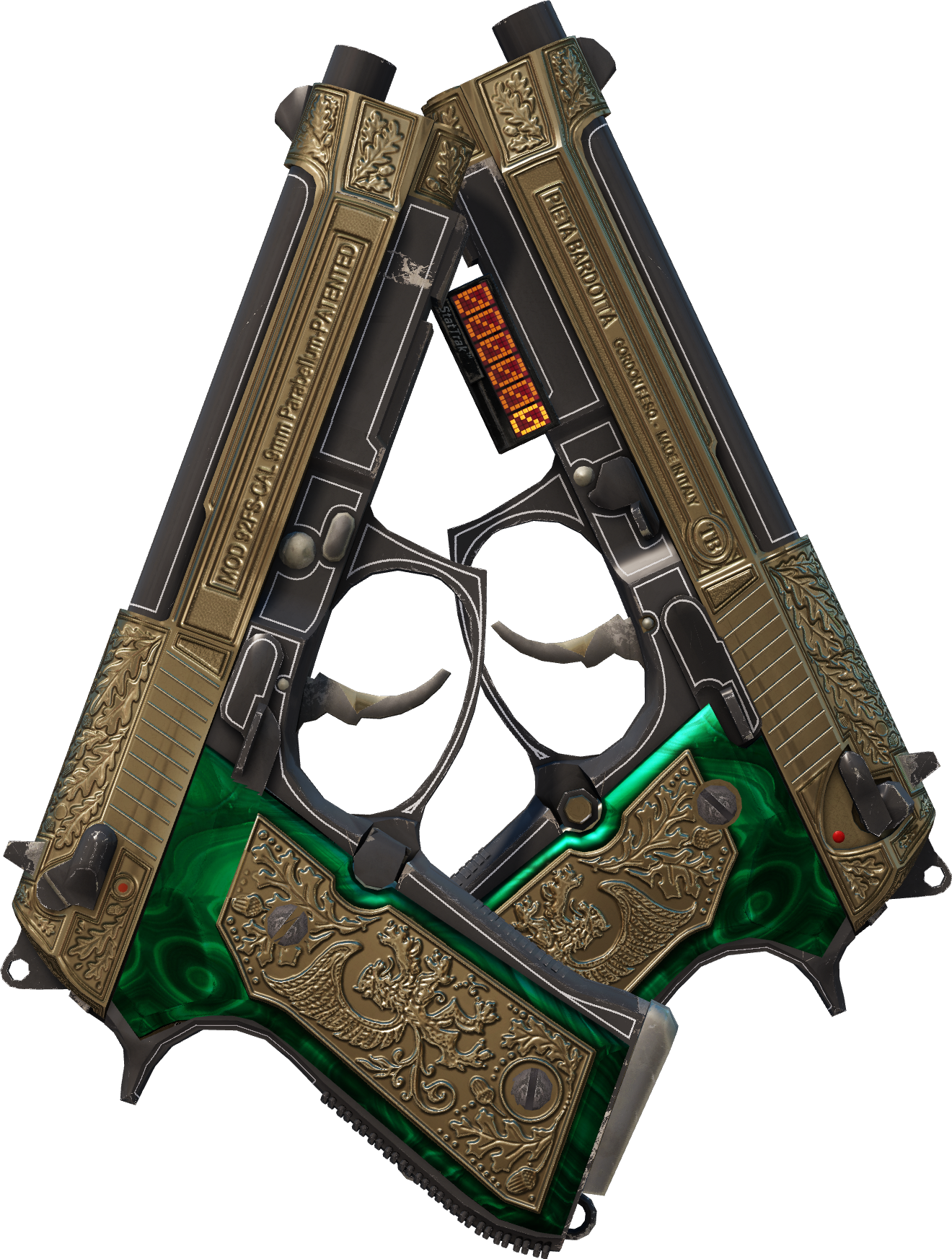 Preview image 1 of StatTrak™ Dual Berettas | Consorts royaux (Très peu usée)