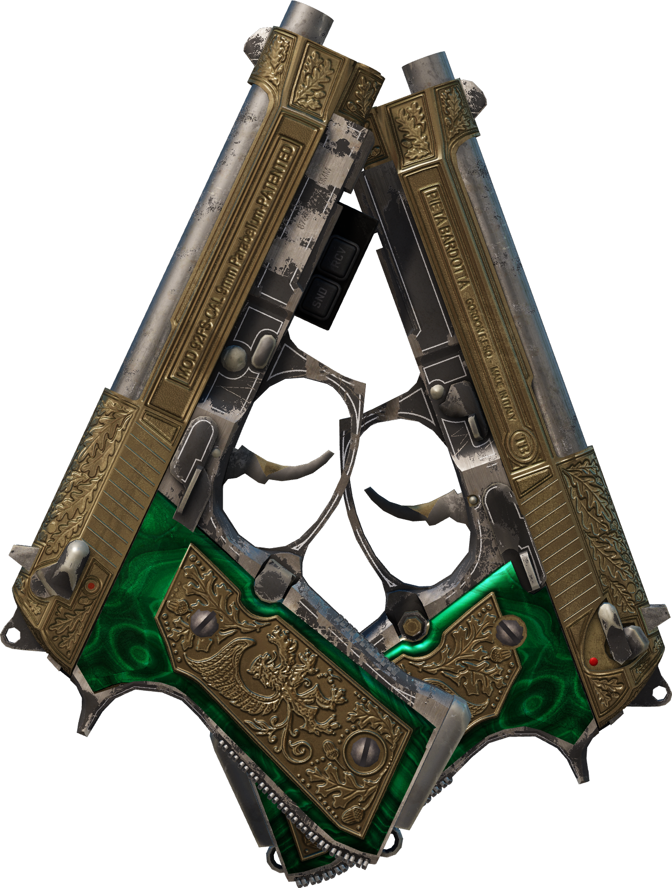 Preview image 2 of StatTrak™ Dual Berettas | Consorts royaux (Usée)