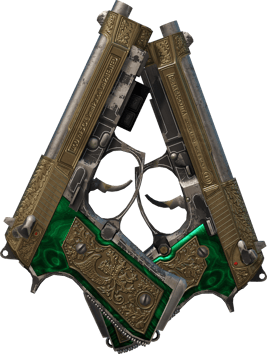 Preview image 2 of StatTrak™ Dual Berettas | Royal Consorts (WW - Khá mòn)