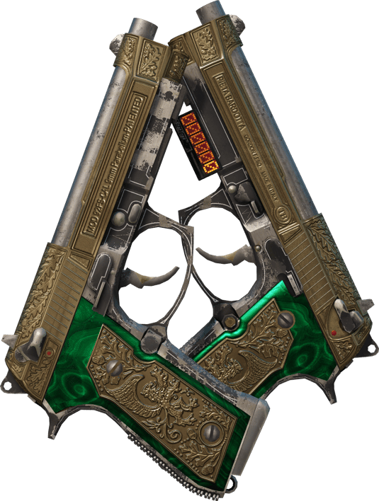 Preview image 1 of StatTrak™ Dual Berettas | 왕족의 배우자 (꽤 닳은)