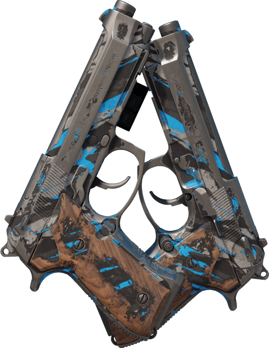 Preview image 2 of StatTrak™ Dual Berettas | Revitty (Reissussa rähjääntynyt)