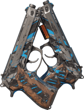 StatTrak™ Dual Berettas | Revitty (Reissussa rähjääntynyt)