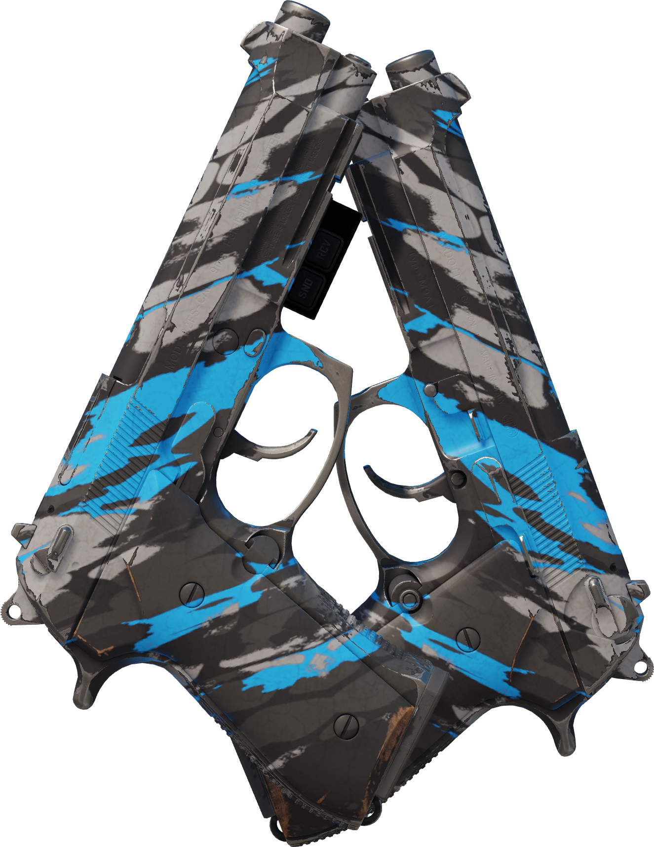 Preview image 2 of StatTrak™ Dual Berettas | Lambeaux (Testée sur le terrain)