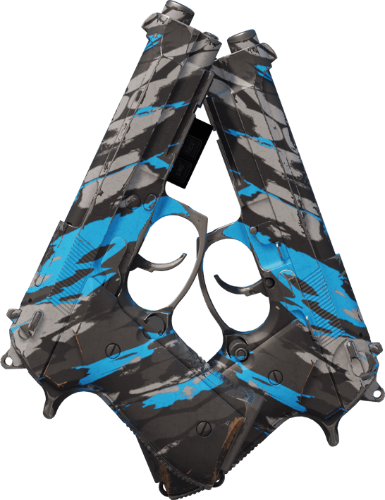 Preview image 2 of StatTrak™ Dual Berettas | Shred (Testado no Terreno)
