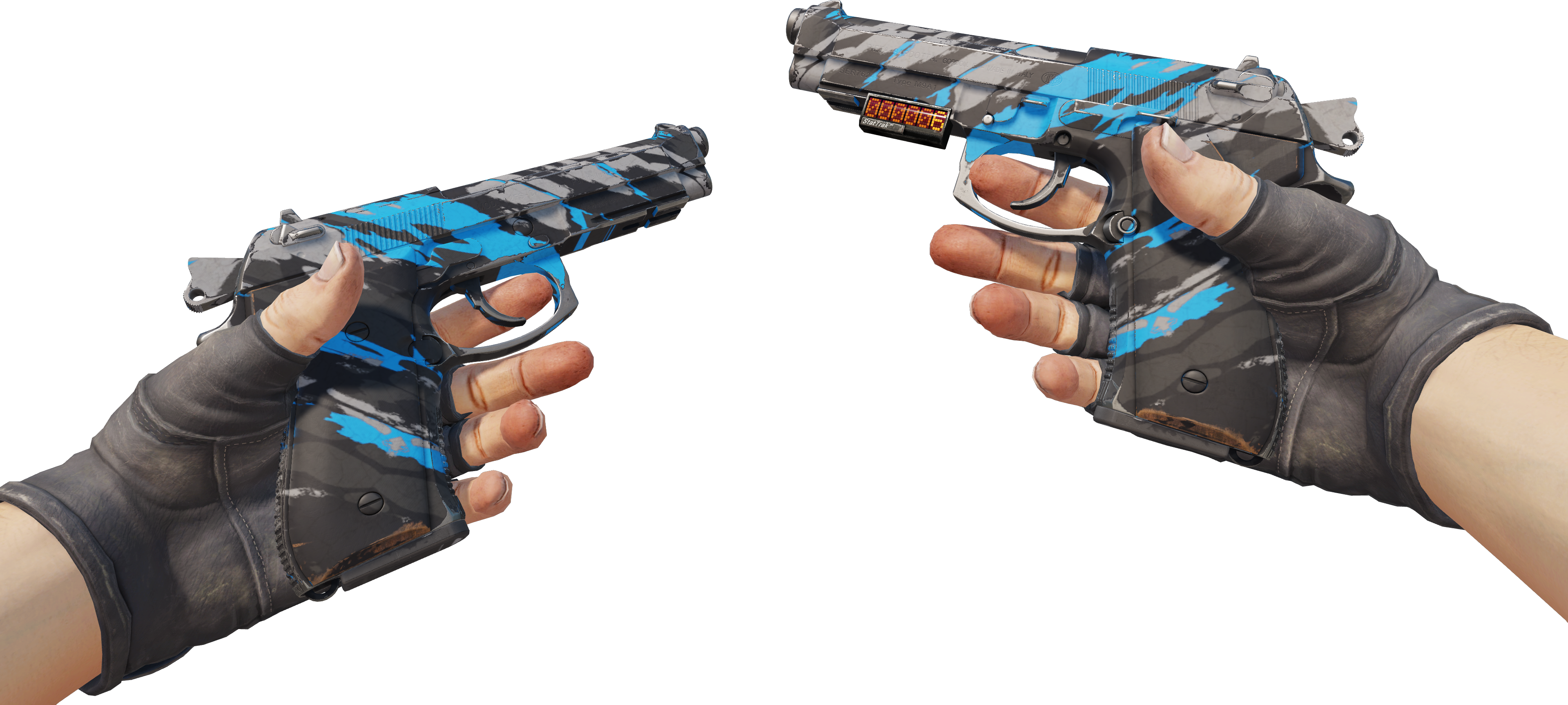 Preview image 3 of StatTrak™ Dual Berettas | Lambeaux (Testée sur le terrain)