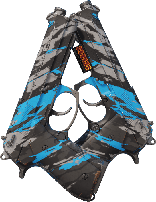 Preview image 1 of StatTrak™ Dual Berettas | Shred (Testado no Terreno)