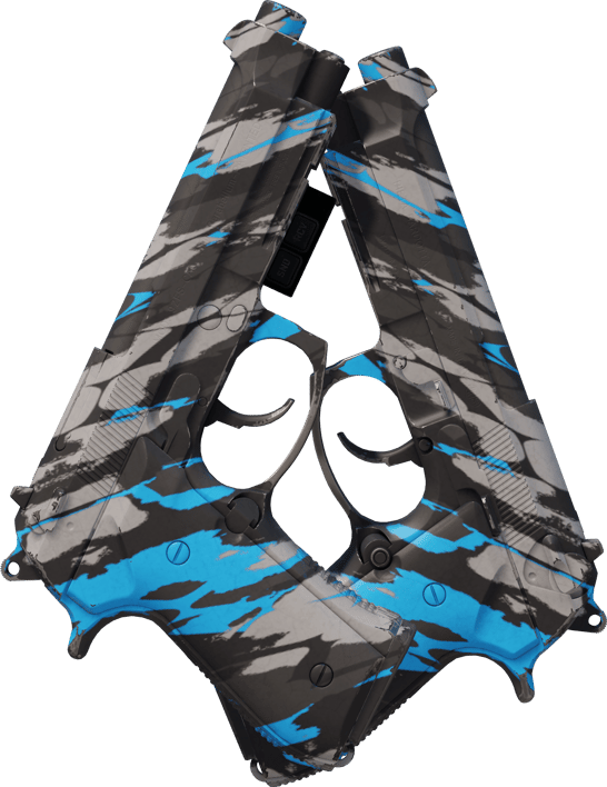 Preview image 2 of StatTrak™ Dual Berettas | Fetzen (Minimale Gebrauchsspuren)