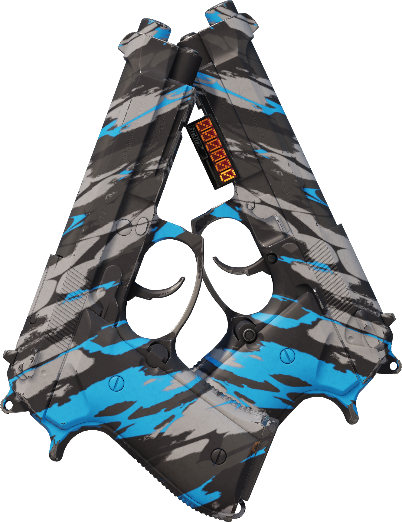 Preview image 1 of StatTrak™ Dual Berettas | Lambeaux (Très peu usée)