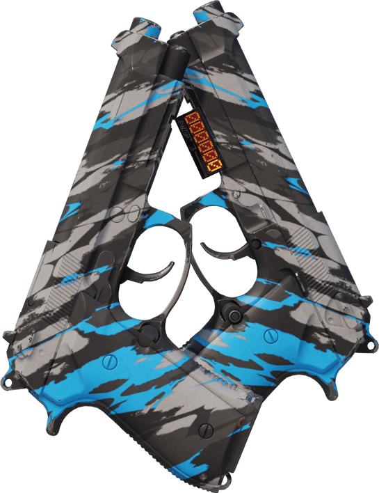 Preview image 1 of StatTrak™ Dual Berettas | Fetzen (Minimale Gebrauchsspuren)