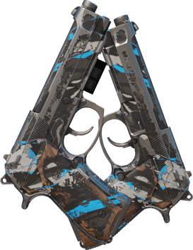 Preview image 2 of StatTrak™ Dual Berettas | Shred (WW - Khá mòn)