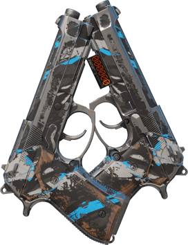 StatTrak™ Dual Berettas | Shred (WW - Khá mòn)