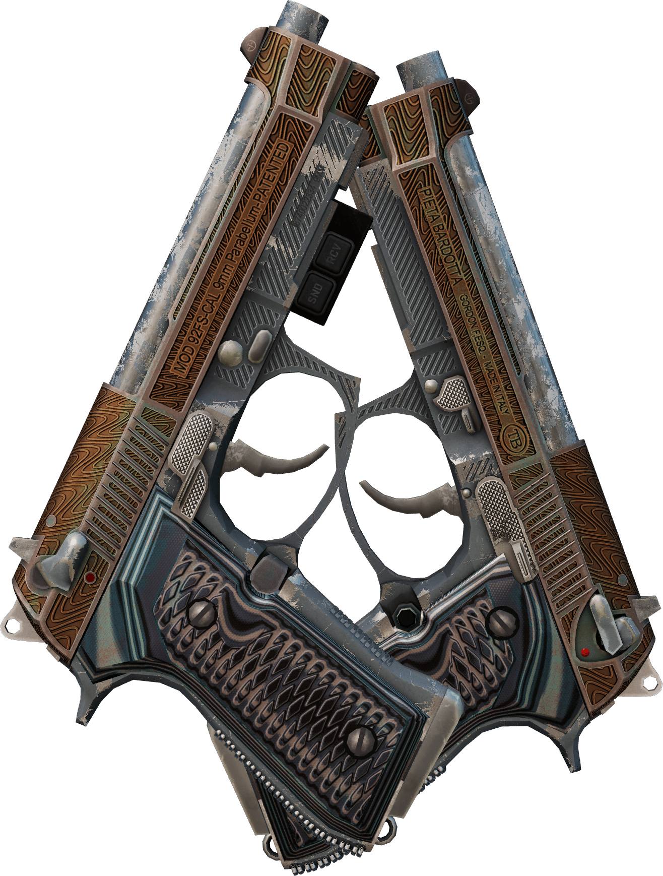 Preview image 2 of StatTrak™ Dual Berettas | Nervures (Marquée par les combats)