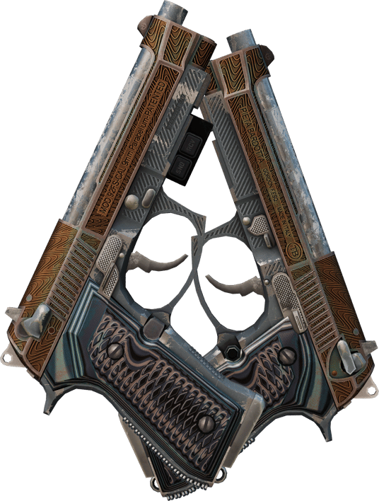 Preview image 2 of StatTrak™ Dual Berettas | Tread (Segnato dalle battaglie)