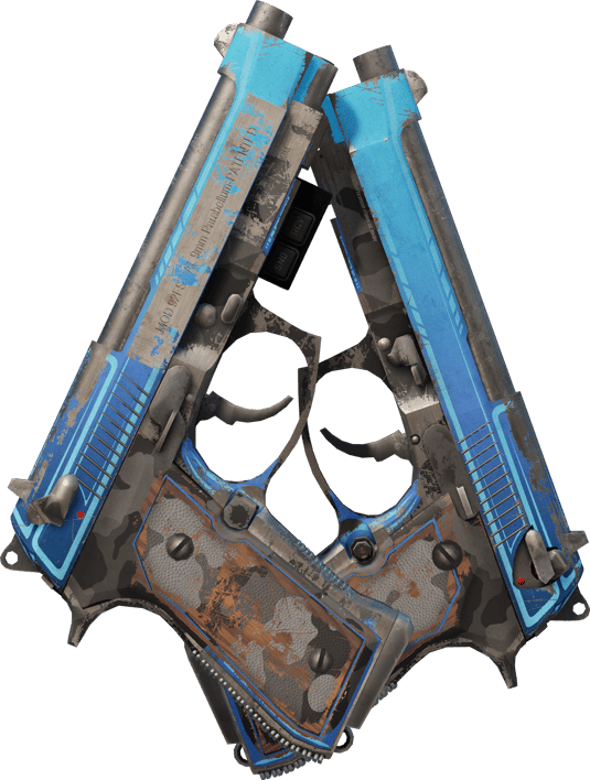 Preview image 2 of StatTrak™ Dual Berettas | Choc urbain (Marquée par les combats)