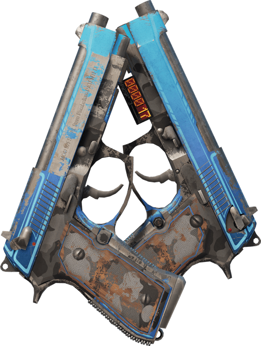 Preview image 1 of StatTrak™ Dual Berettas | Choc urbain (Marquée par les combats)