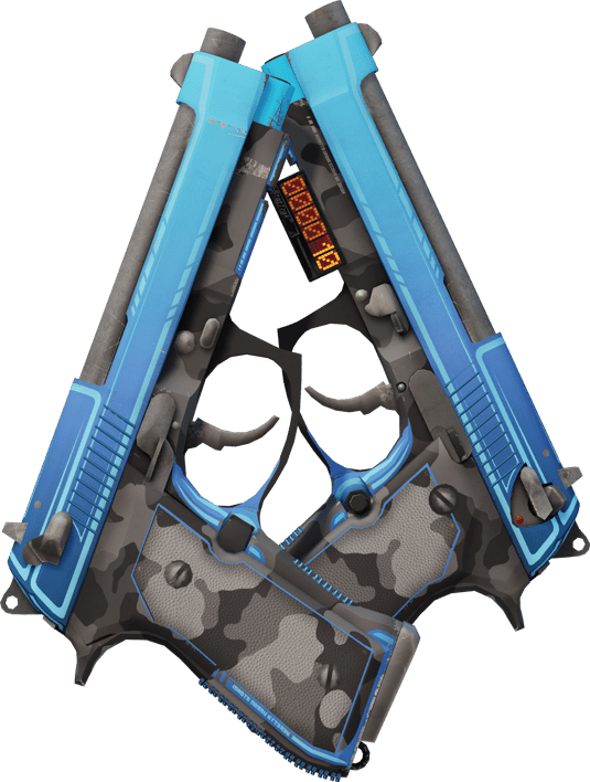 Preview image 1 of StatTrak™ Dual Berettas | Urban Shock (Minimal Wear)