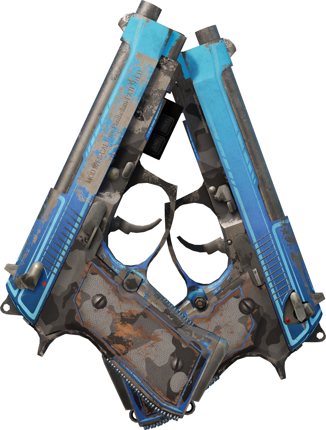 Preview image 2 of StatTrak™ Dual Berettas | Choc urbain (Usée)