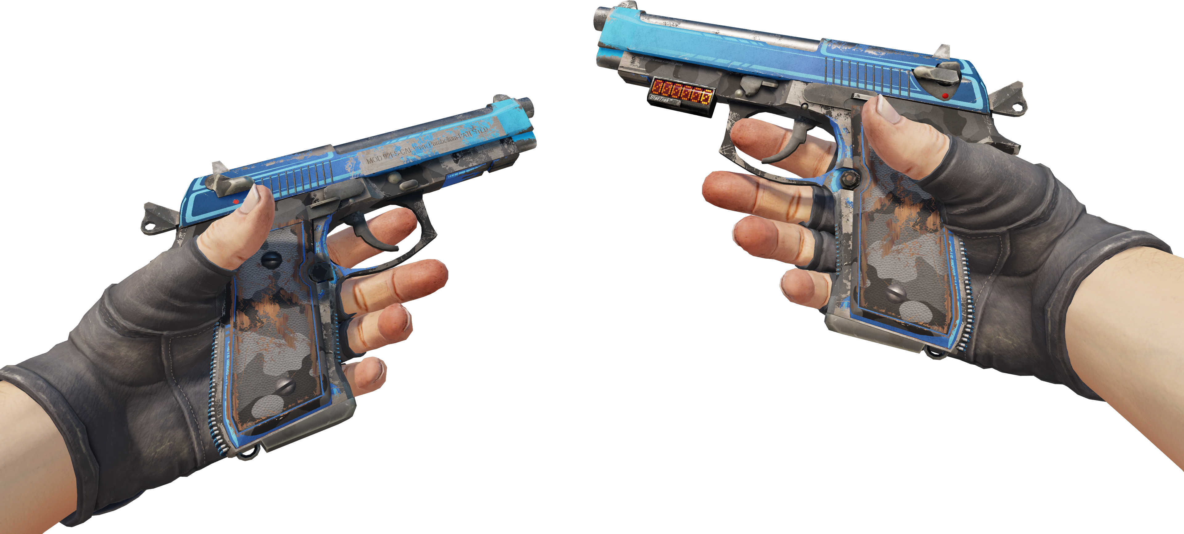 Preview image 3 of StatTrak™ Dual Berettas | Choc urbain (Usée)