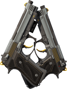 Preview image 2 of StatTrak™ Dual Berettas | Wywietrzniki (prosto z fabryki)